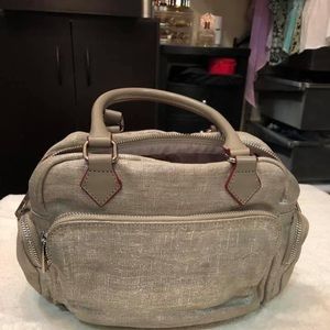 VGUC MZ Wallace sparkle linen Kara satchel